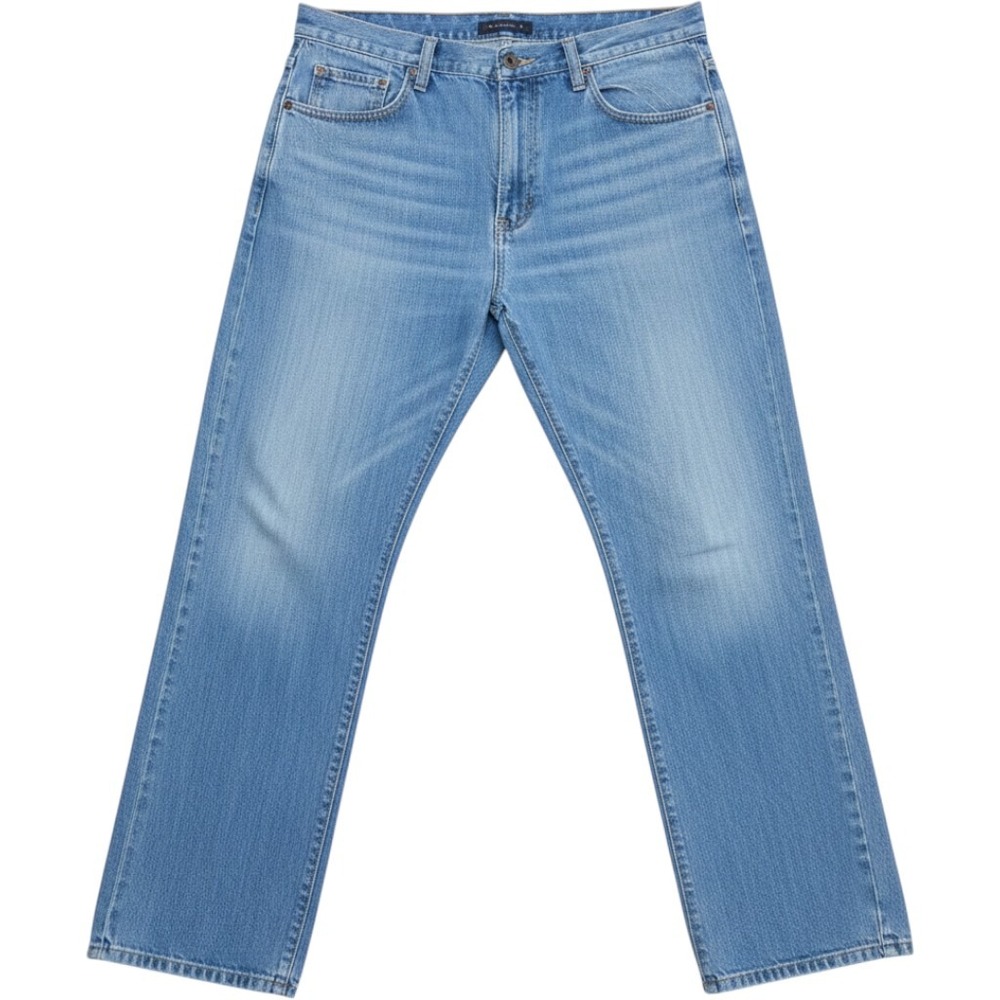 Calvin Klein Jeans Mens Relaxed Straight Easy Fit 36 Blue Cotton Denim